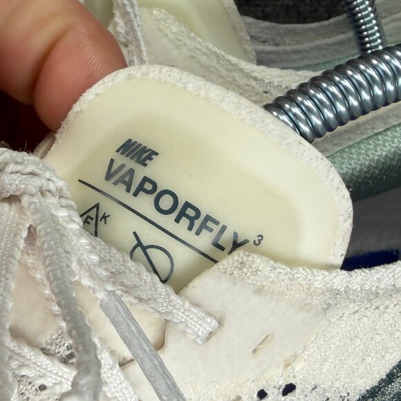 Nike ZoomX Vaporfly 3 Running Shoes Women's Size 9.5 White Aquatone Athletic Run - Picture 5 of 14